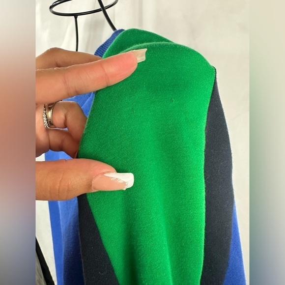 Lauren Ralph Lauren green and blue cropped sweatshirt size XL - Picture 5 of 9
